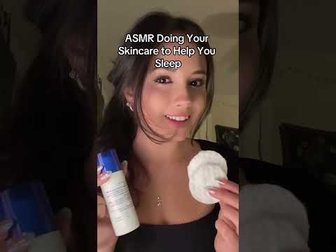 ASMR Doing Your Skincare to Help You Sleep - full video on tiktok #asmr #personalattention