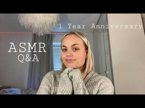 ASMR Q&A | 1 Year Anniversary⚡️