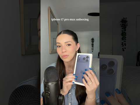 ASMR IPHONE 17 PRO MAX UNBOXING #asmr #unboxing #whispering #tapping #iphone