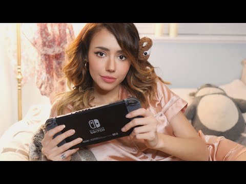 ASMR -  Sharing my Final Fantasy VII + Nintendo Switch games🎮👾 [gamer gurl tingles edition!]