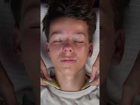 ASMR Facial with My Son