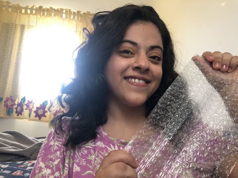 ASMR com embalagens e + plástico bolha