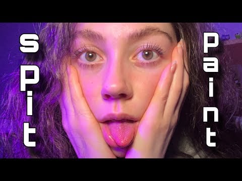 ASMR The Weirdest (but tingliest) 1 Hour Spit Painting…