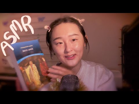 ASMR 👁 reading to you, inaudible sticky clicky whispers