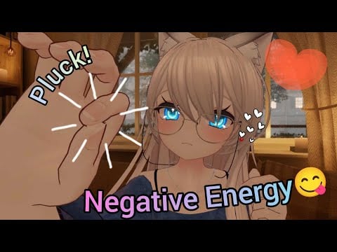plucking + eating your stress! ❤️ | ASMR