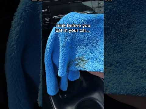 Think before you eat in your car…