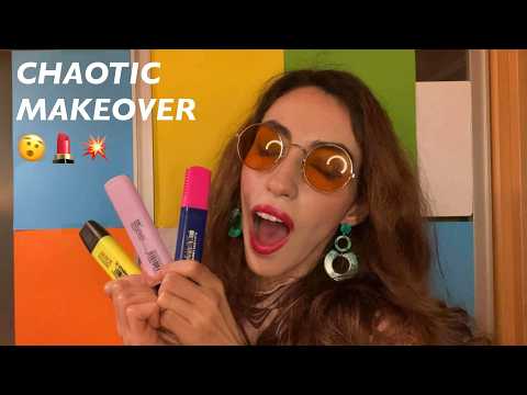 Delulu Chaotic Bestie Does Your Makeup🎨😵‍💫(ASMR)