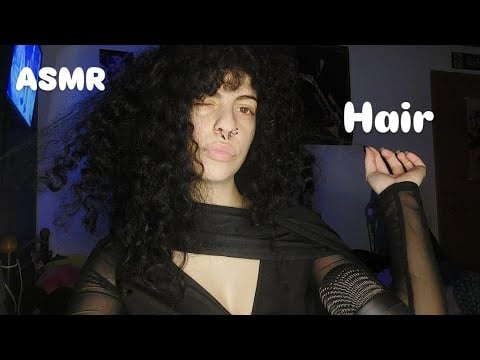 ASMR with my HAIR | hair triggers, scalp scratching, hair on mic [requested]