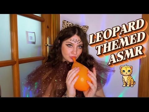 Themed ASMR | Balloon Blowing Race 🐆🥰