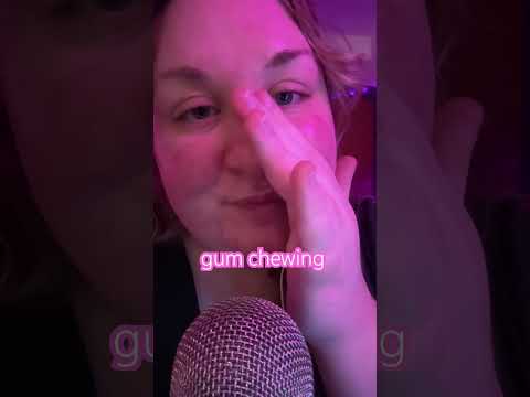 Pure gum chewing sounds with no talking for you to play on a loop 💤 #asmr #gumchewing