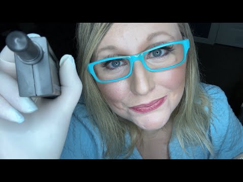 ASMR Facial Exam For Testing | Pen Light | Gloves | Close Personal Attention