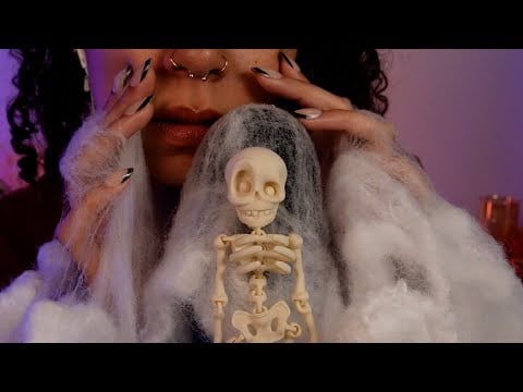 *INTENSE, CLOSE UP* ASMR Mouth Sounds, Skull Tapping, Spider Webs + More ✨