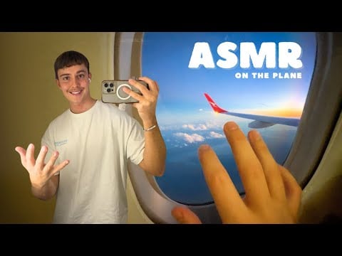 Tingly ASMR on an Airplane - giving u tingles from 30,000 feet