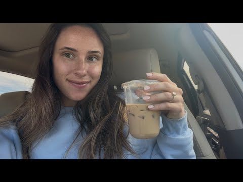 ASMR coffee in my car ✨ (tingly whispers + tapping)
