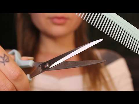 ASMR Friend Gives You A Haircut 😴🤍 No talking, layered sounds, invisible hair