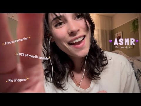 ASMR eating your stress w/ my hands and a spoon for you to SLEEP | Gum chewing, nibbling...