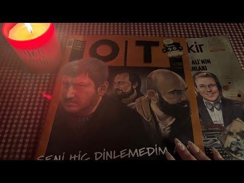 Dergi Karıştıralım - Türkçe Asmr ( Fısıltı ve ağız sesleri )  ( Yan çevirin 💖 )