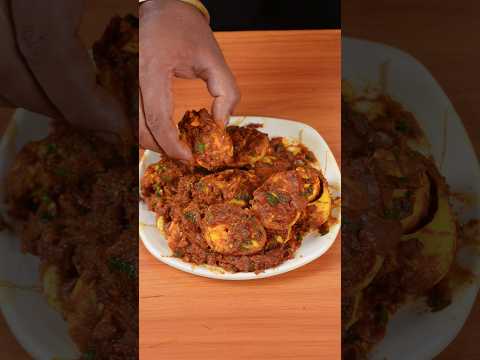 🔥 ASMR Egg Tawa Masala 🥚 | Street Style Anda Masala | Satisfying Cooking Sounds #shorts #asmr