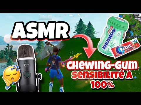 ASMR Français • CHEWING-GUM AVEC LA SENSIBILITÉ DU MICRO A 100% 😴✨️
