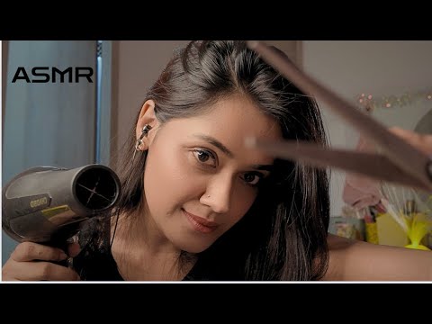 Relaxing Haircut ✂️& Hair Color ASMR | Soothing Snips & Soft Hair Transformation💤💤