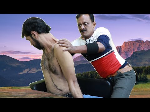 The Big Eyes Barber Doing Cracking Massage With Satisfying ASMR Sound | Body Parts Cracking Massage