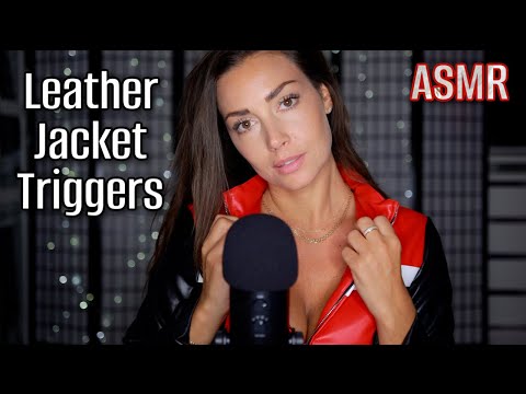 ASMR Leather Jacket Triggers 🖤