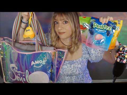 ASMR Huge Peelerz Gummy & Merch Haul | Whispered Taste Test