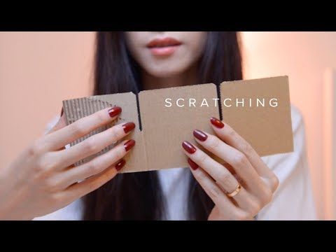 ASMR Cardboard Scratching, Tracing, Tearing (No Talking)