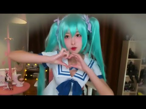 ASMR Rare Mouth Sounds ​and Hand Movements | Miku Cosplay 💗