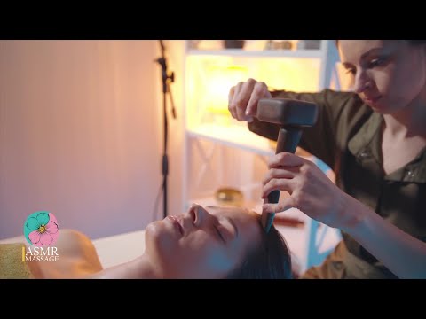 Back-Tingling ASMR Massage with Unique Tools