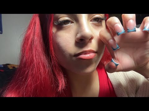 ASMR tapping, mouthsounds & whisper ramble 