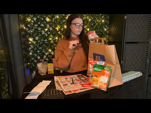 ASMR Grocery Store Role Play | Crinkles, Scanning, Creamy Keyboard