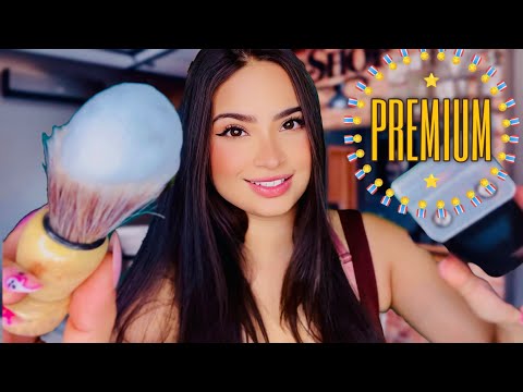 ASMR:BARBEARIA 💈MAS VOCÊ PEDIU TRATAMENTO PREMIUM !