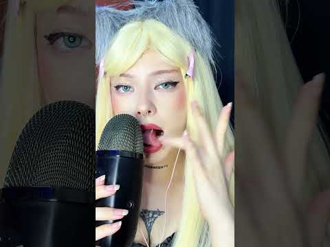 Cute Cat Girl 🐾💖 Gives a Wet Spit Painting ASMR 💦👄