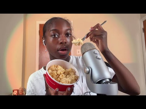 ASMR Eating Creamy Mac & Cheese 🫕 