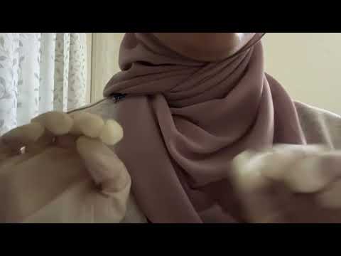 ASMR | Touching you with gloves on (No talking, Personal Attention)