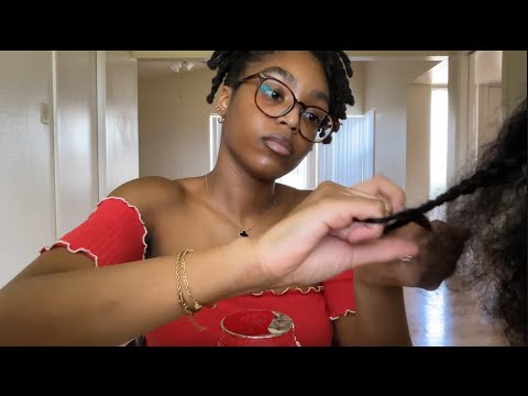 ASMR Your Sister Wakes You Up To Braid Your Hair & Gossip