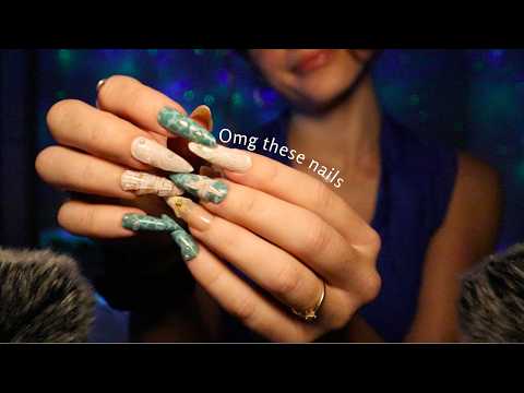 ASMR | Hand Movements with Nail Tapping, Skin Scratching and Obviously Mouth Sounds🤓
