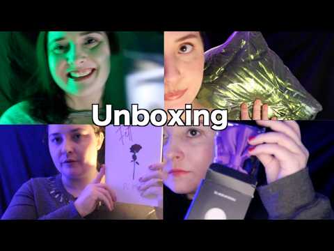 A Few Months of Unboxing [ASMR] Soft Spoken With Crinkles & Tapping