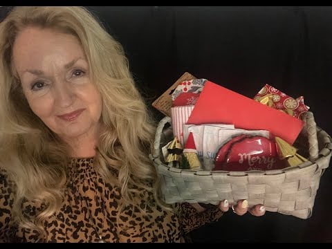 ASMR Set Up A Holiday Gift Basket With Me 🎄