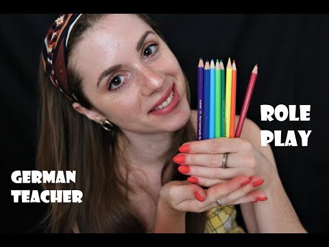 ASMR GERMAN TEACHER ROLE PLAY - SOFT SPOKEN