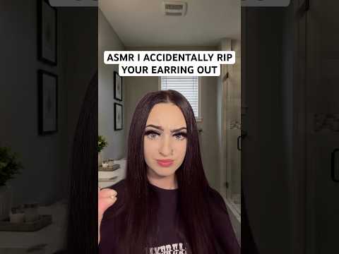 ASMR Your Earring Got Caught On My Brush ☠️ #shorts