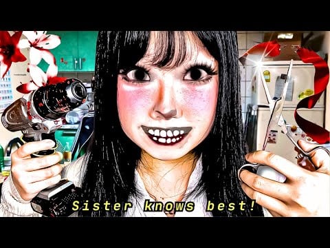 Your PERFECT Sister makes You HORRIBLY Beautiful🪚♥️ ASMR Horror Roleplay