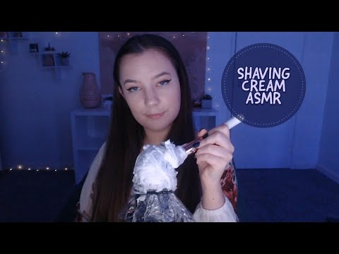 ASMR ♡ SHAVING CREAM brushing & crinkles! (No talking)