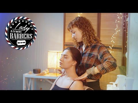 💈 ASMR Head, Neck & Shoulders Massage by Barber Lady Angelica