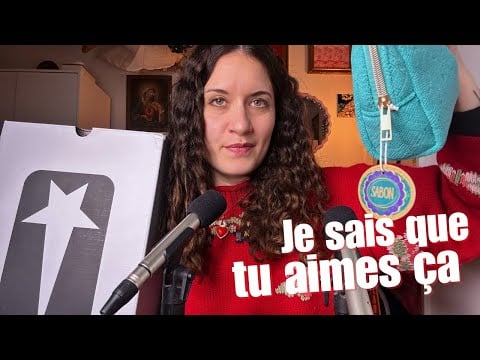 ASMR FR 🎄 TU L'ATENDAIS - Unboxing de mes cadeaux de noël - chuchotement doux et relaxant