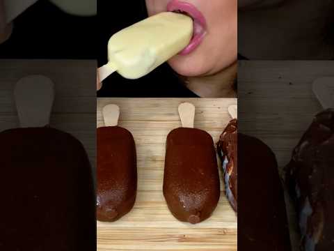 Chocolate Magnum Ice Cream Bars #asmr #chocolate #icecream #food
