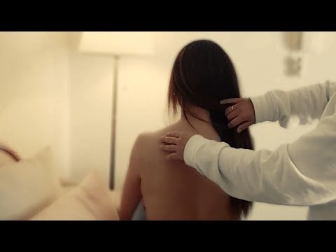 ASMR | HAIR PLAY |  LIGHT TOUCH BACK TRACING | WITH WATER SOUNDS FOR RELAXING AND SLEEP | NO TALKING