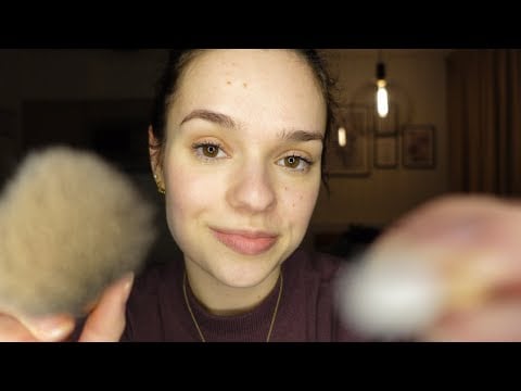 ASMR triggers up close in your face | visual triggers, mouth sounds, mic brushing and more
