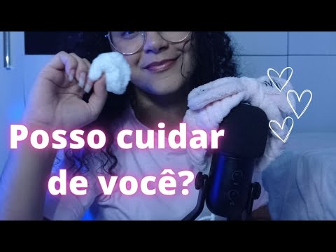 ✨ASMR- Cuidando de você para dormir e te fazendo carinho no rosto